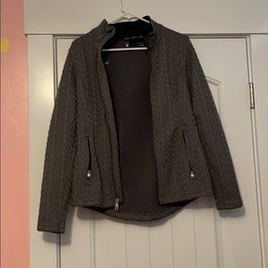Gray Spider zip up jacket